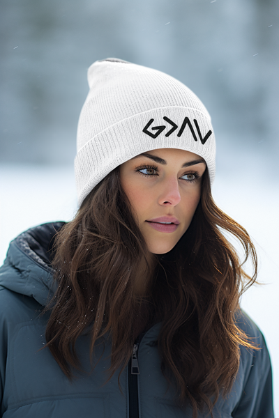 God Is Greater Than The Highs and Lows - Embroidered Beanie