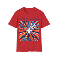 Stars Stripes and Faith - Unisex Softstyle T-Shirt