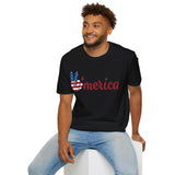 Merica Softstyle T-Shirt for July 4th