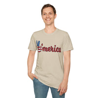 Merica Softstyle T-Shirt for July 4th