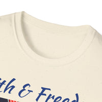 Stars Stripes and Faith - Unisex Softstyle T-Shirt