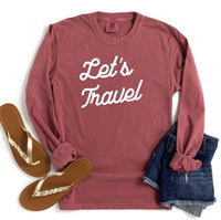 Let's Travel Comfort Color LS Tee