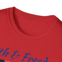 Stars Stripes and Faith - Unisex Softstyle T-Shirt