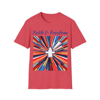 Stars Stripes and Faith - Unisex Softstyle T-Shirt