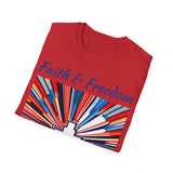 Stars Stripes and Faith - Unisex Softstyle T-Shirt