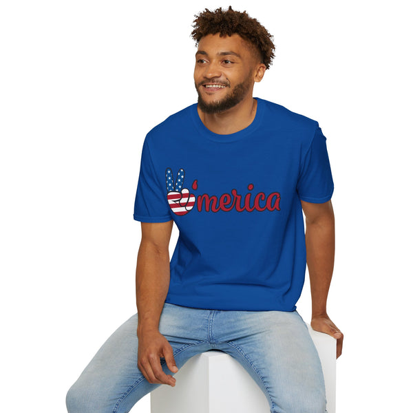 Merica Softstyle T-Shirt for July 4th