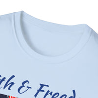 Stars Stripes and Faith - Unisex Softstyle T-Shirt