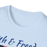 Stars Stripes and Faith - Unisex Softstyle T-Shirt