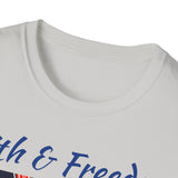 Stars Stripes and Faith - Unisex Softstyle T-Shirt