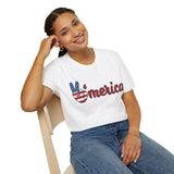 Merica Softstyle T-Shirt for July 4th