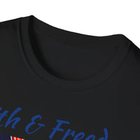 Stars Stripes and Faith - Unisex Softstyle T-Shirt