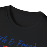 Stars Stripes and Faith - Unisex Softstyle T-Shirt