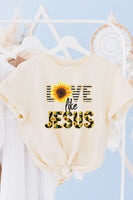 Love Like Jesus Sunflower Graphic Tee