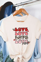 Love Cowhide Print Graphic Tee