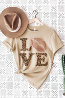 LEOPARD LOVE LIP TEE PLUS SIZE