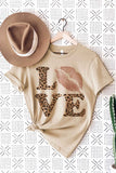 LEOPARD LOVE LIP TEE PLUS SIZE