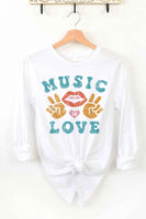 MUSIC IS LOVE LONG SLEEVE TEE