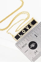 Gold-Dipped LOVE Pendant Necklace