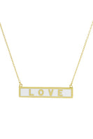 Gold-Dipped LOVE Pendant Necklace