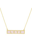 Gold-Dipped LOVE Pendant Necklace