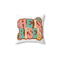 He Is Risen Square Pillow