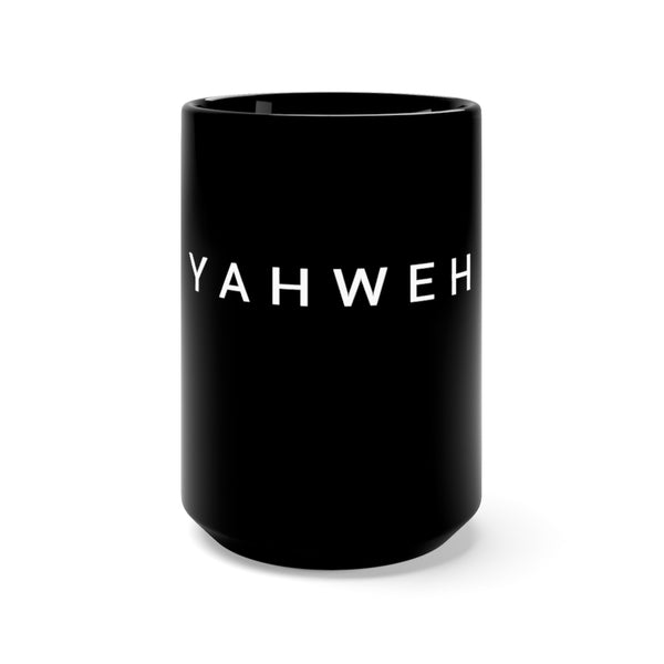 YAHWEH Black Mug 15oz